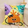 Federa Cuscino Anime The Bumble Nums Peluche Corto Setoso Stampa Double-Sided Federa per Cuscino per Divano Tutte le Stagioni Decorazione Casa Regalo
