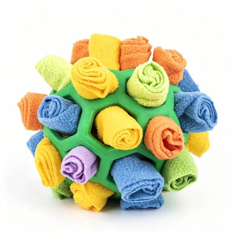Pet Sniffing Bubble Toy With Rubber Ball Puzzle For Dogs Fun And Enrichment