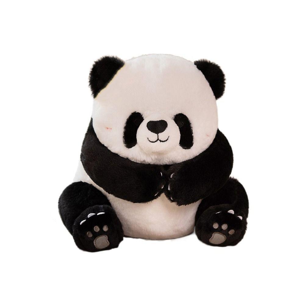 Animal Panda Plush Keyring Simulated Panda Plush Pendant Funny Panda Plush Keychain  Unisex