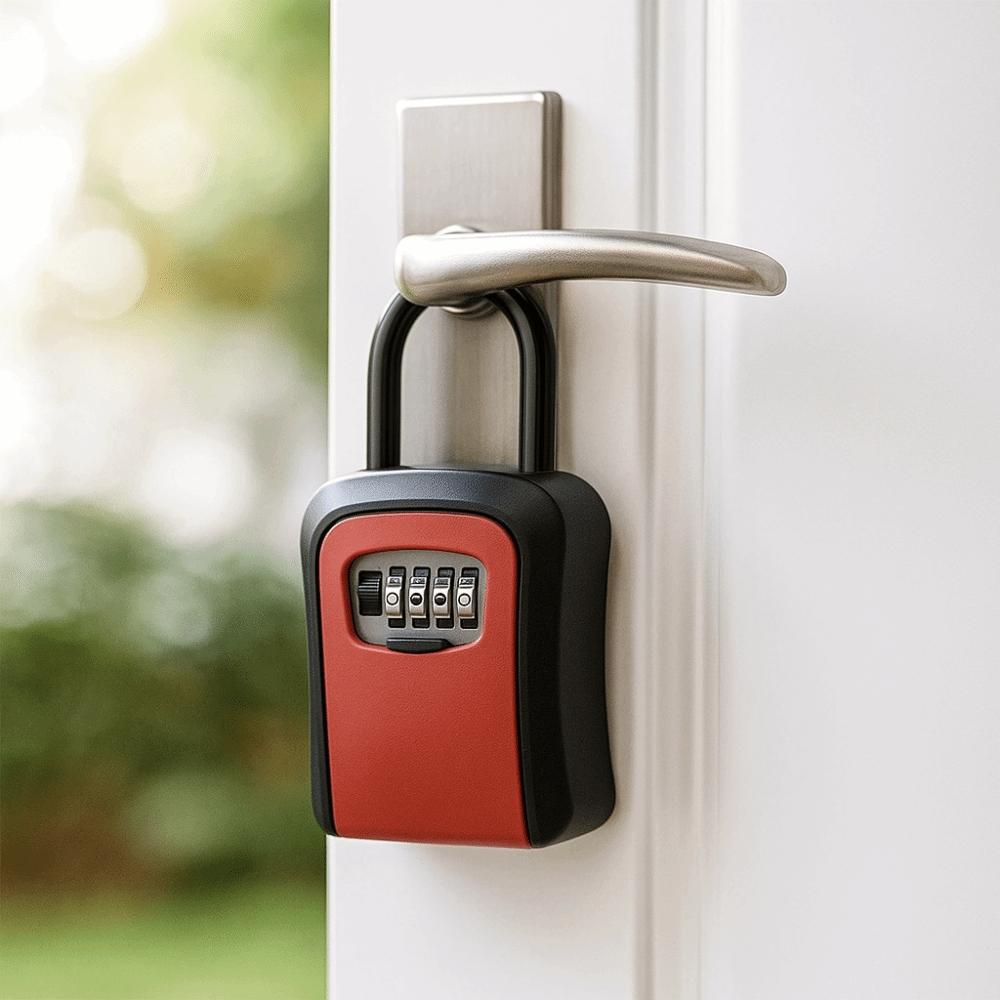 Dustproof Password Key Box 4 Digit Combination Key Safe Box  Gym Lockers