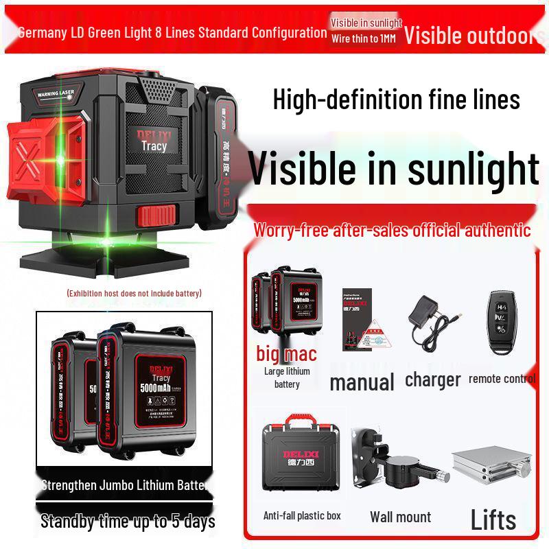 High Precision Green Laser Level: New Model Outdoor Wall and Floor Sticker