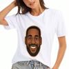Lachender Mann Porträt Wounisex Baumwoll-T-Shirt, Premium-Baumwolle Bedruckt, Langlebig, Lässige Mode, Glücklicher Kerl Grafik-T-Shirt, Bequemes Tägliches Oberteil Für L