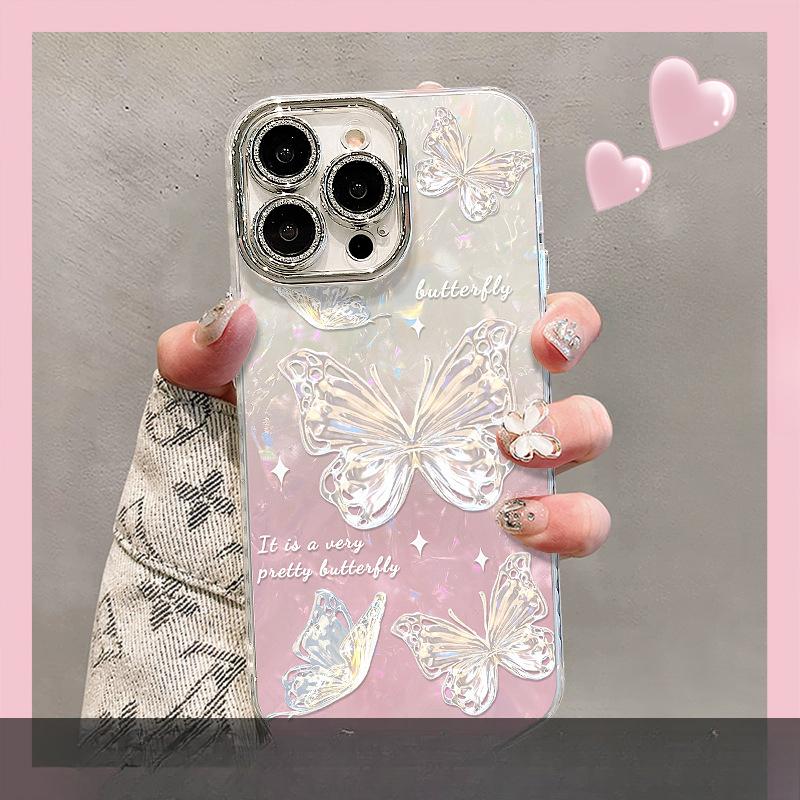 

Красочная бабочка подходит для чехла для телефона Apple 16promax. Он имеет ощущение высокого класса, ощущение легкой роскоши, пленочное покрытие для линзы и текстуру корпуса. iPhone 11 Pro Max