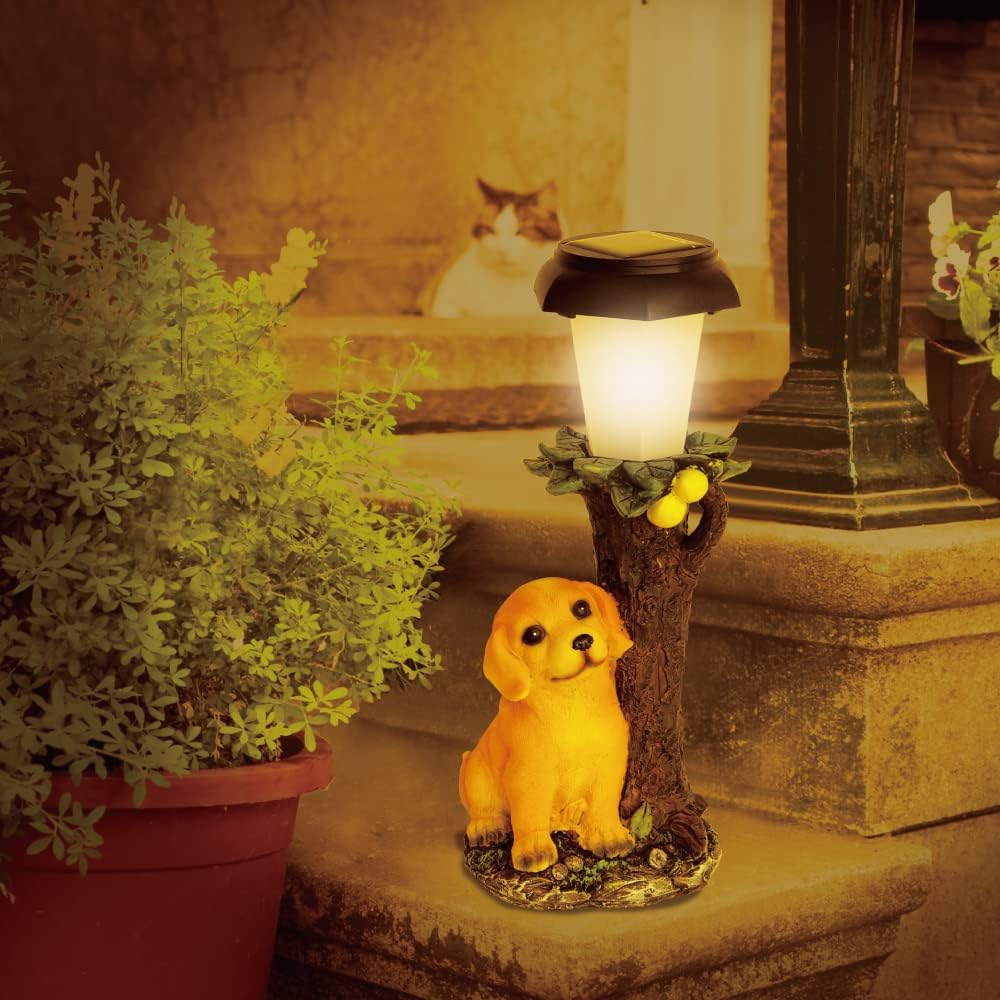 Allseasons Solar Garden Light Retriever Solar Powered with Light Sensor Decorative LED Animal Figurine