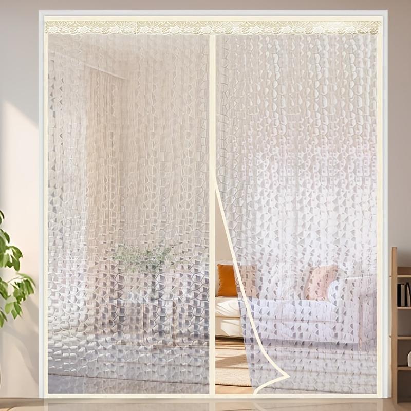 EVA Magnetic Door Curtain Winter Semi-Transparent Windproof Coldproof Insulation Curtain for Home Magnetic Self-adhesive Curtain