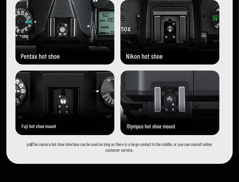 Fengbiao Mini Flash for Mirrorless & SLR Cameras – Portable On-Camera Portrait & Outdoor Fill Light with Hot Shoe Compatibility