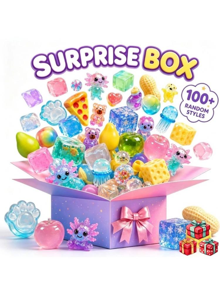 100+ Stijl Nieuwigheid Mysterie Cadeau Verrassing Blind Box Drpepperrnedoh Nice Cube Boterstick Squishy Knijpspeelgoed Voor Volwassenen Cadeaus blue