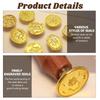 8/10/12Pcs Creative Wax Seal Stamp Head Kit Multishape Enamelled Seal Heads  Wedding Party