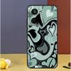 Brown Purple Hearts Swirl Pattern For Realme 15 10 11 12 13 14 Pro Plus C65 C67 C63 C61 C55 C51 C53 C35 C75 GT6 GT7 Pro Case