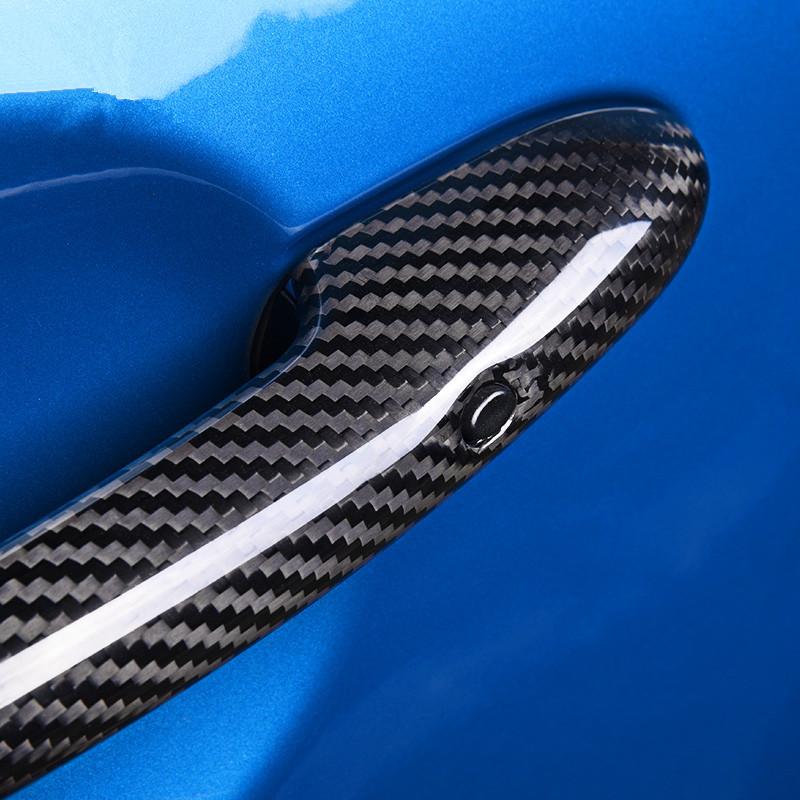 Fits for BMW MINI JCW Cabrio Clubman Countryman F55 F56 F57 F60 Carbon Fiber Door Handle Shell Decoration Door Handle Protector