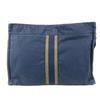 HERMES Fourre Tout Bag Pouch Bag Clutch bag cotton Navy