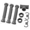 All Inclusive Adjustable P Trap Drain Kit for Kitchen Installations