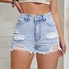 GMXIA Pantaloncini Denim Strappati da Donna
