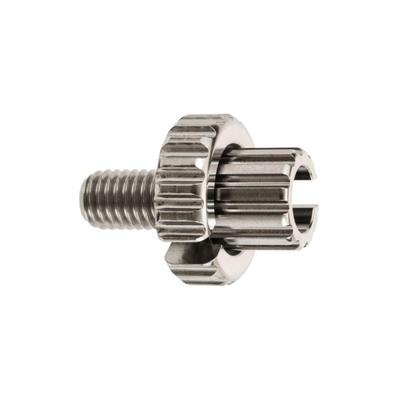 MOTONE Kupplungszug-Einstellschraube TWISTER Titan-Silber M8 P1.25 Universal SHN001