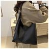 Simple Style Faux Leather Tote Bag for Women Large Capacity Bucket Shoulder Handbag