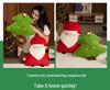 Santa Claus and Snowman Plush Pillow Toy - Cute Reindeer Doll Gift for Boys and Girls
