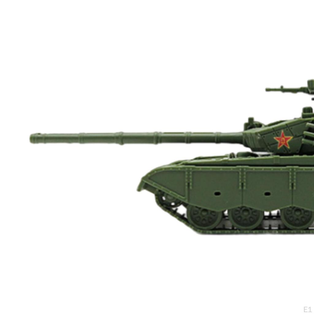 1/72 Scale Tank Model Assembled Playset Collection Desk Decoration Tracked Crawler