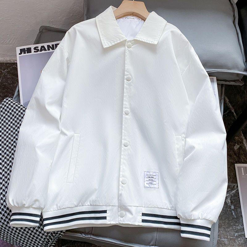 Windproof Unisex Hong Kong Style Baseball Jacket - Versatile Spring/Autumn Outerwear for Students