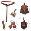 1 Set Medieval Renaissance Costume Set Belt Potion Bottle Mug Holder Skirt Hikes Halloween Renaissance Accessories
