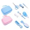 Baby Care Product 8-in-1 Grooming Kits Infant Healthcare Kit Newborn Haircomb Brush Finger Toothbrush Fever Thermometer