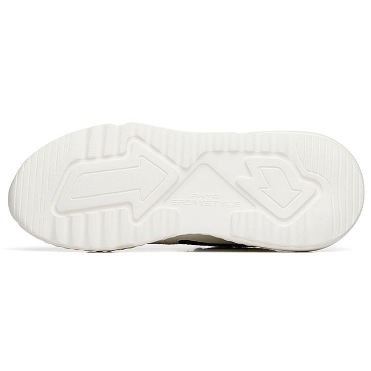 ANTA Men Retro Casual Dad Shoes Off White Black 112238869S-2