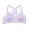 Li Ning Solid Color Casual Printed High Support Tight Sports Vest Women Tops Lilac AUBR082-5