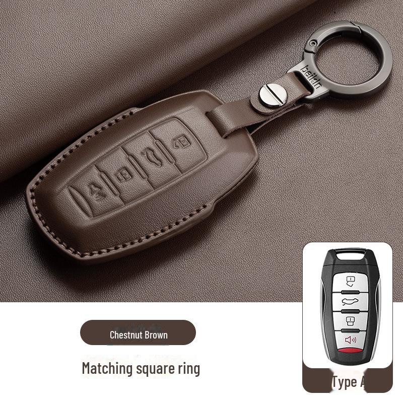 Great Wall Haval H6 Coupe Leather Key Cover for H2S/M6/F5/H4 Big Dog F7X and Haval Car Bag Buckle