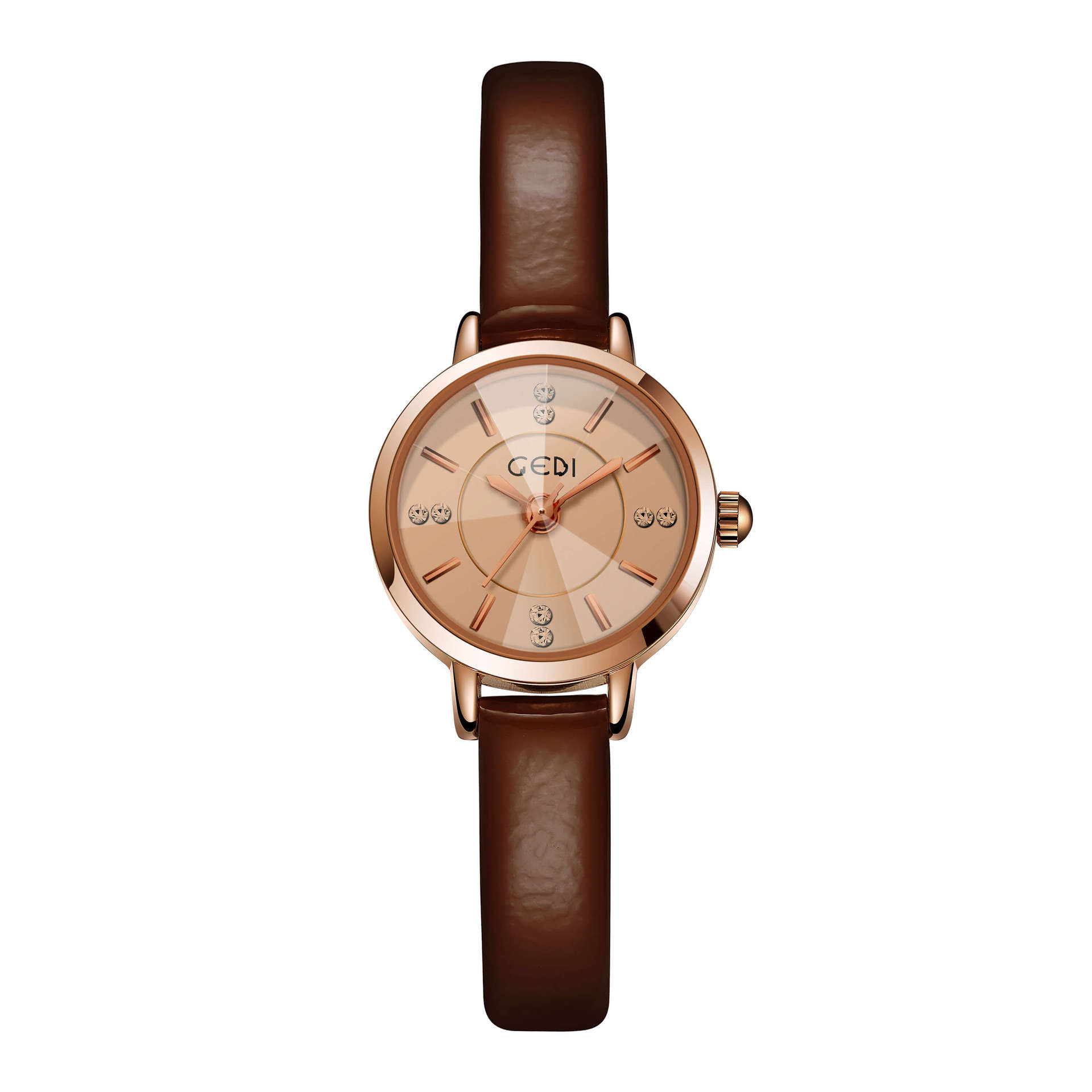 Small Student Watch Niche Round Small Disc Belt Women S Watch Fashionable Waterproof Quartz Watch