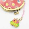 Hobbix Bead Kyoto Bird Purse Rosy x 3cm x Kit, Netsuke, Lovebird, 2.5cm 11cm, PB-308