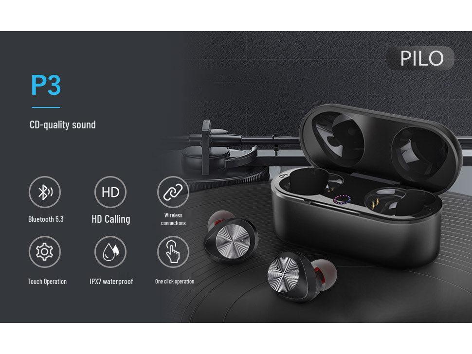 New Hot Model TWS Aluminum Alloy Mini True Wireless 5.3 Bluetooth Earphones with In-Ear Noise Cancelling