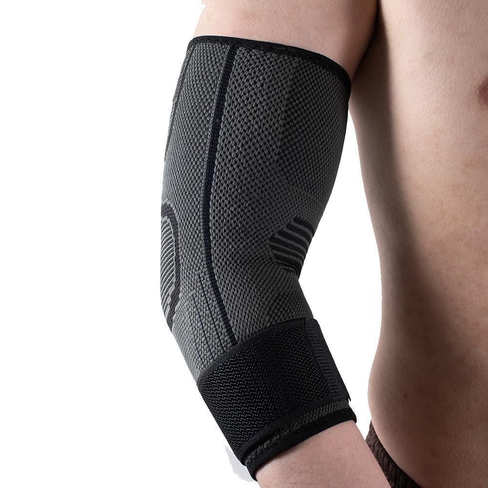 

Durable Nylon Elbow Support Black Green Orange Breathable Elbow Pads Elastic Arm Sleeve Unisex L чёрный