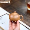130ml Yixing Purple Clay Teapots Handmade Xishi Pot Raw Ore Hyperthermy Section Mud Tea Soaking Kettle With Filter Zisha Tea Set