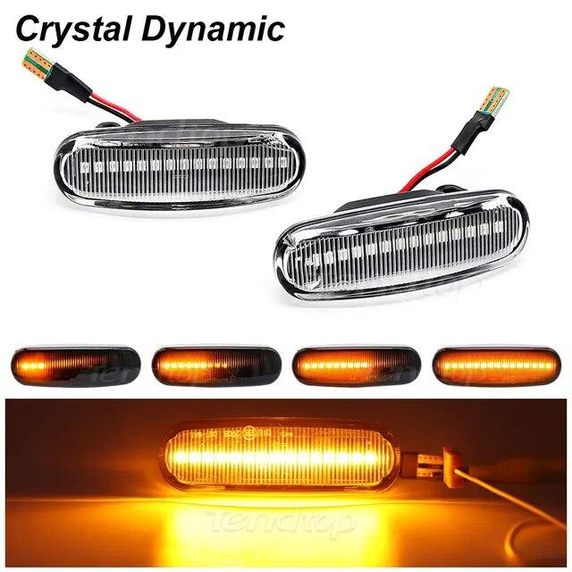 Dynamic Side Marker Light For Fiat Panda 169 Grande Punto Evo Doblo Fiorino Linea Idea For Peugeot Citroen Lancia Turn Signal