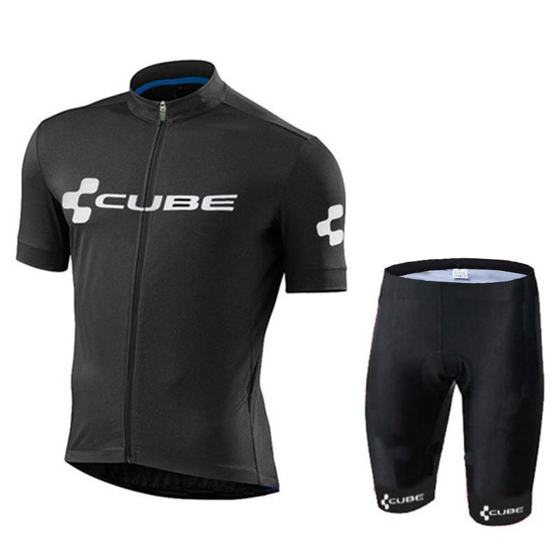 CUBE Riteņbraukšanas krekls īsām piedurknēm Vīriešiem Sievietēm Ātri žūstošs Velobraukšanas krekls Ceļu MTB Sports