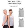 Kinder tanktops (3 stuks, basic, unisex), geschikt voor elk seizoen 6072-001-pak3 HC