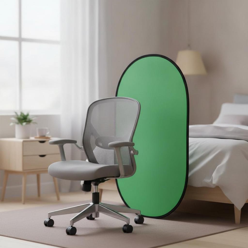 Green Screen Backdrop Board Two-sidedSided Trifold Display Easy-to-Store