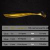 T-Tail Soft Bait Lure: Artificial Worm with Lead Head Hook for Long Cast Bass Fishing, Drop Shot T-Tail Design.