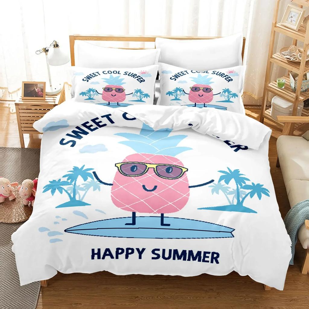 Set Letto Grizzy e i Lemming Ragazzi Ragazze Misura Singola Queen Copripiumino Federa Letto Bambini Adulti Moda Tessile per la Casa