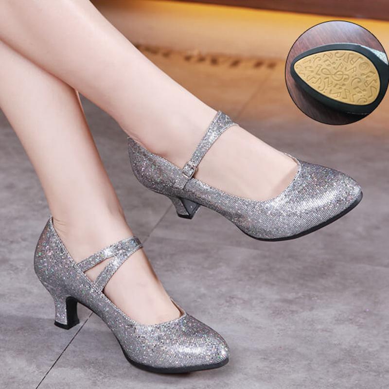 Hot Selling Modern Dance Shoes for Women Women's Salsa Ballroom Tango Latin Shoes for Girls Ladies High Heel and Soft Sole Shoe