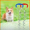 Outdoor Dog Fixed Posts, Dog Posts, Chrome-plated Stud, Dog Spiral Ground Stud, Ground Anchor, Dog Stud