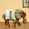 Thai-Style Lucky Elephant Ceramic Ornament for Home or Office Decor