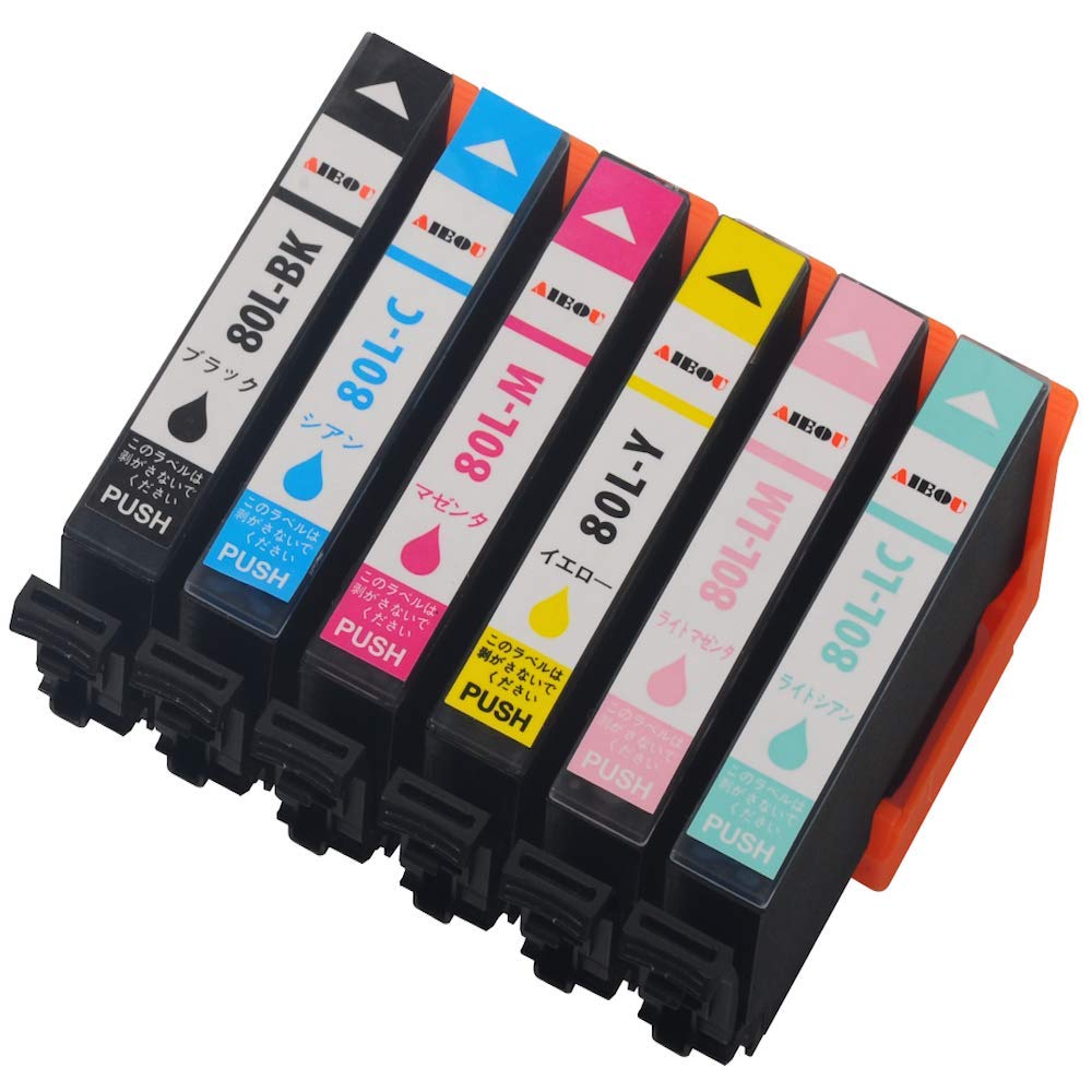 Epson Ink Cartridge 80 Corn Color Be Used with Genuine Amount Epson-ic6cl80 IC6CL80L/Compatible Ink/6 multi-pack/Large capacity/Can products/IC