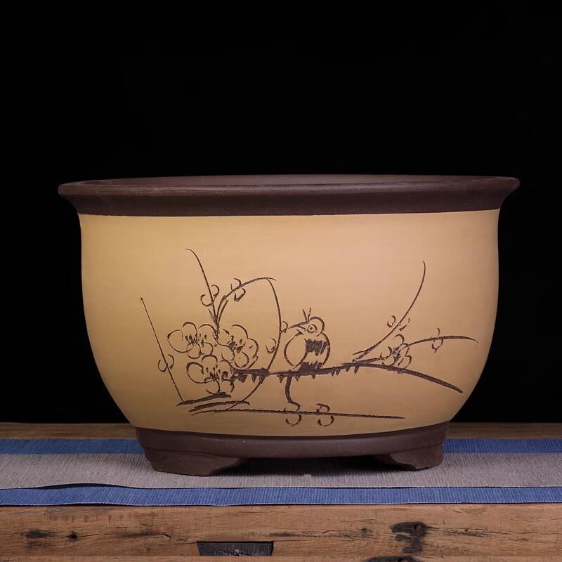 Manyuanhong Zisha Orchid Flower Pot