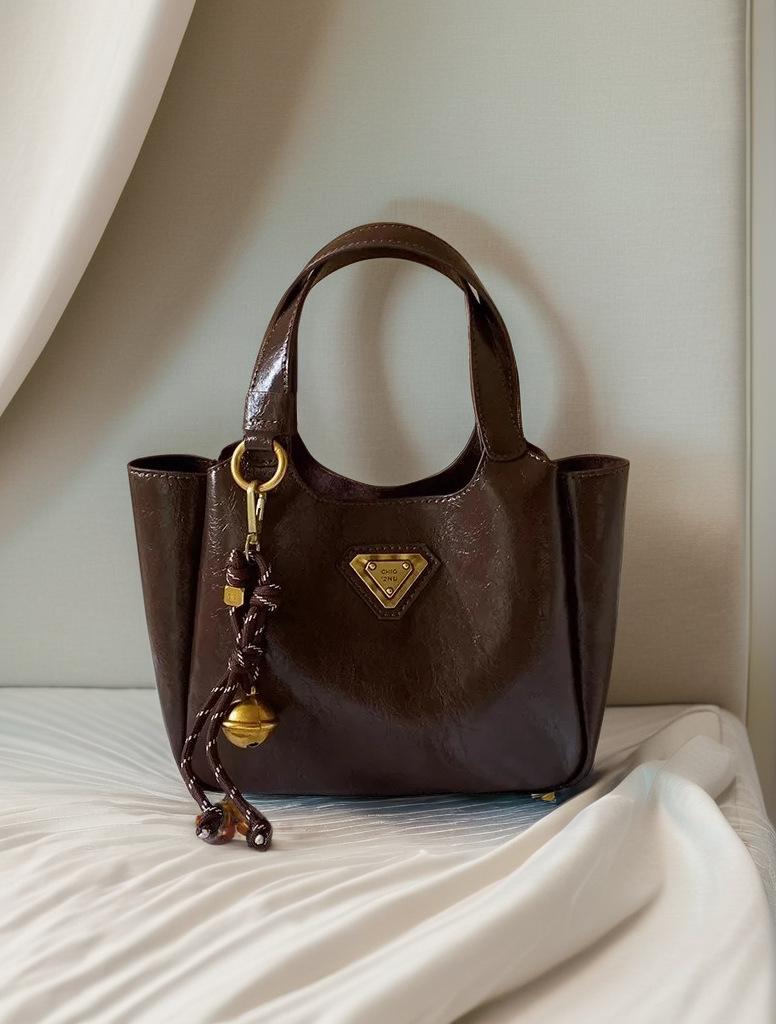 

Сумка-тоут цвета мокко для вечеринок, женская, новинка 2024 года, сумка для поездок на работу, сумка-мессенджер через плечо коричневый