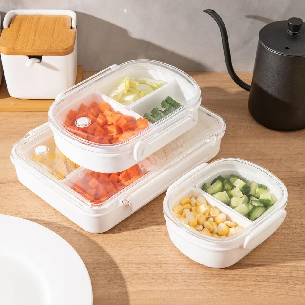 Multipurpose Lunch Box Microwave Heat-resistant Plastic Food Fruit Storage and Sealing Box Portable Leakproof Bento Box Lunchbox