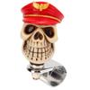 Skull Shape Stee  Wheel   3cm Diameter Metal Resin Turn Knob   for Cars Trucks Tractors Boats