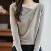 Women Sweater 100% Wool MODERN NEW SAGA Knit Pullover Thick Winter Jumpers Female Knit Tops