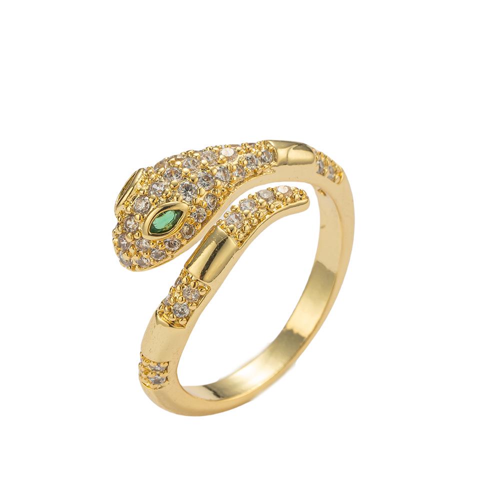 Mysterious Spirit Snake Adjustable Luxury Zirconia Ring