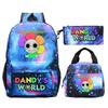 Sac d'étudiant Sac à crayons décontracté Sac à lunch Impression personnalisée Dandy'S World Around