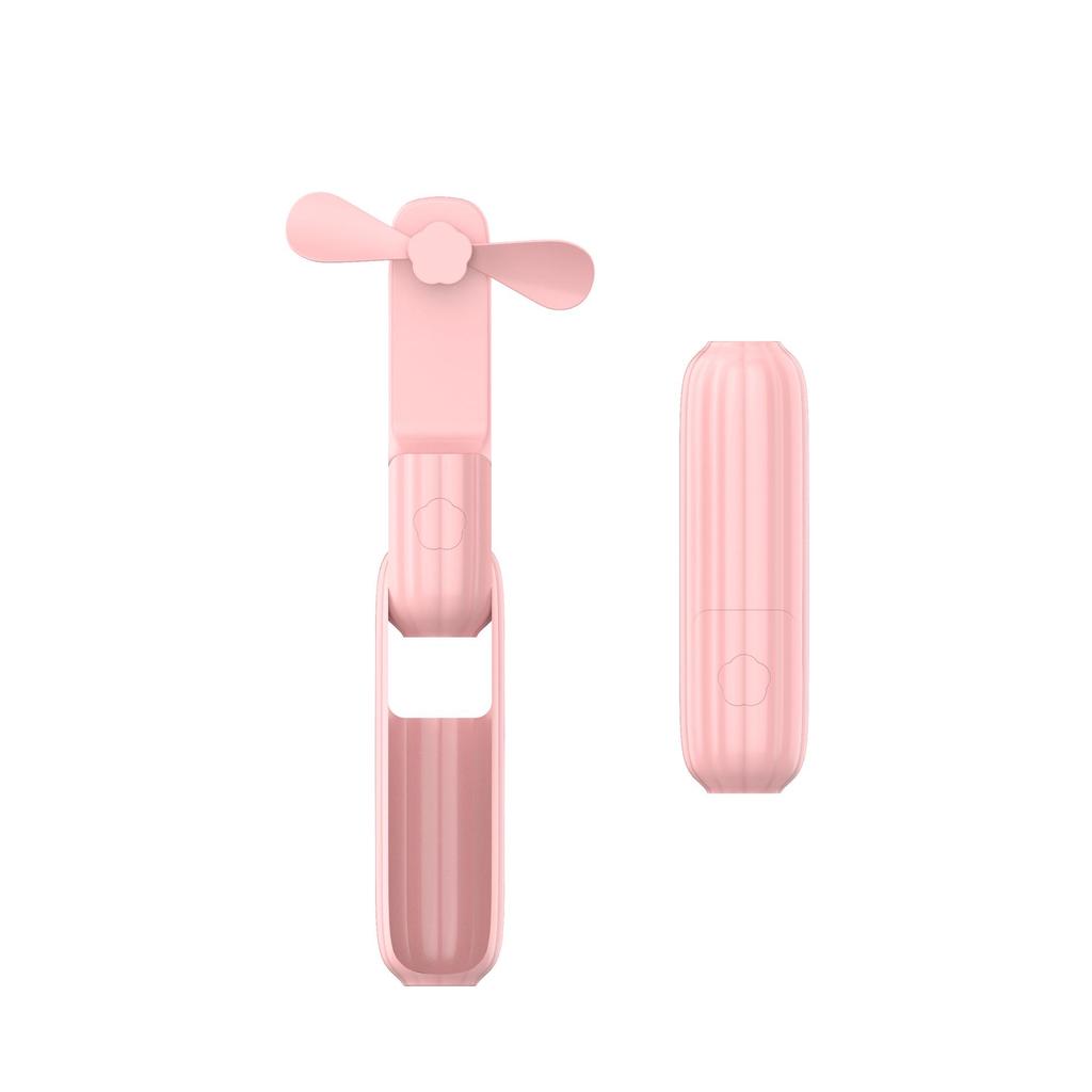 Portable Mini Handheld Folding Fan with USB Charging and Long Battery Life